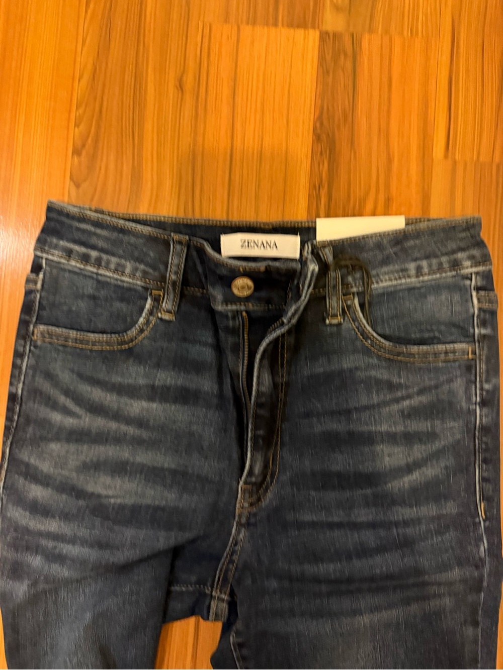 Zenana Outfitters Dark Blue Skinny Jeans - Picture 4 of 8